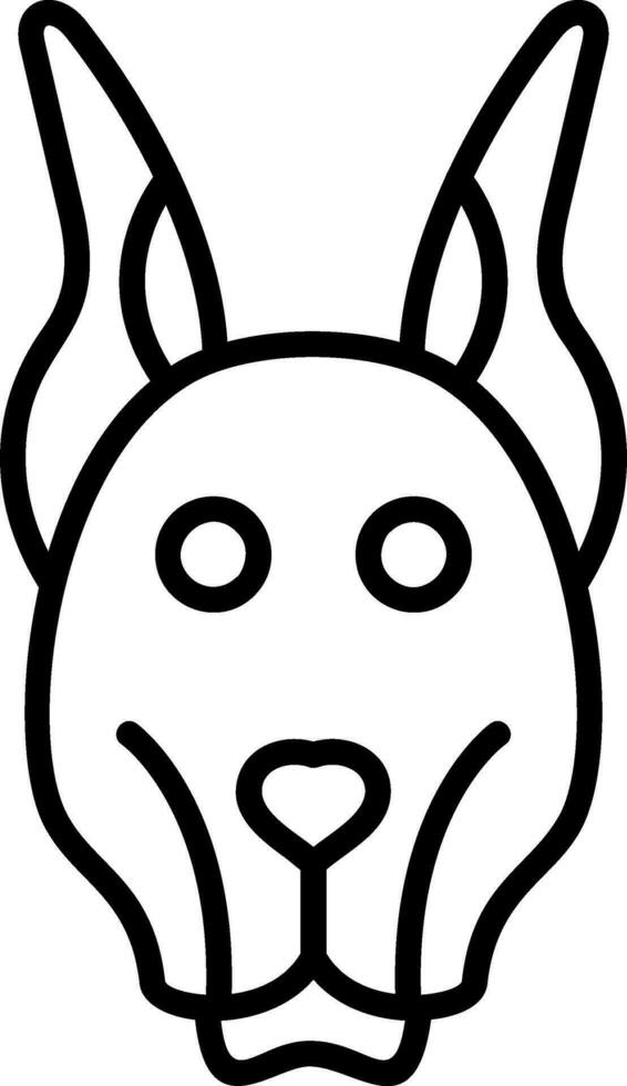 Doberman Vector Icon