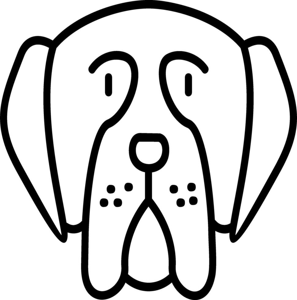 Mastiff Vector Icon