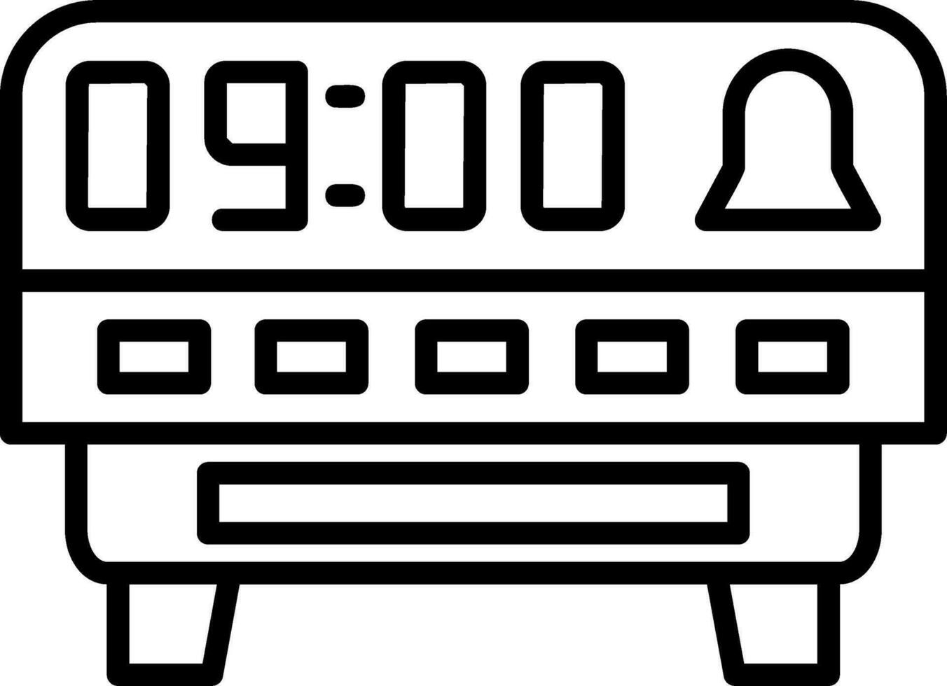 Digital Clock Vector Icon