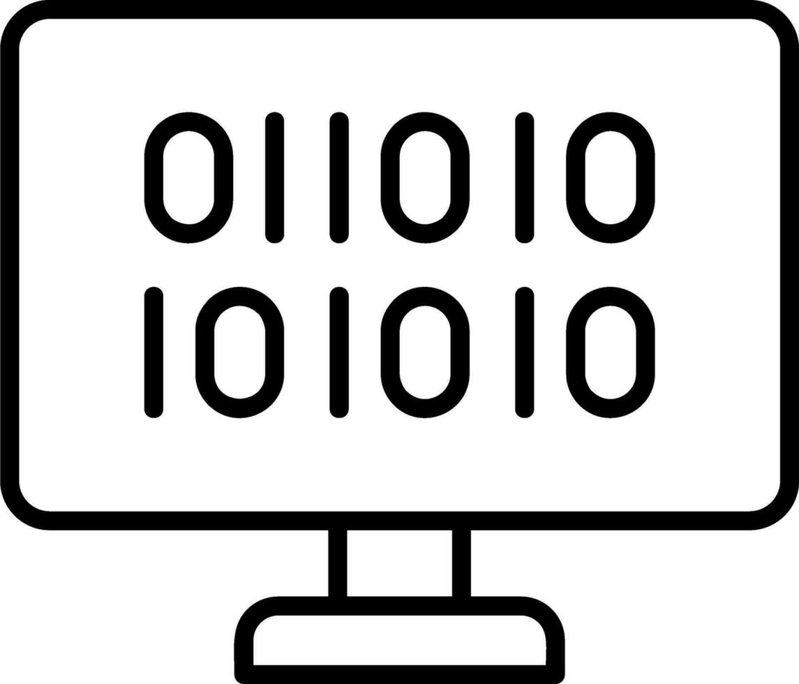 Binary Code Vector Icon