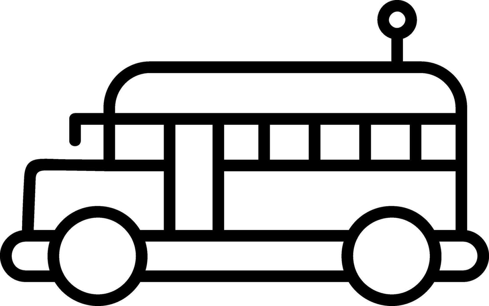 icono de vector de autobús escolar