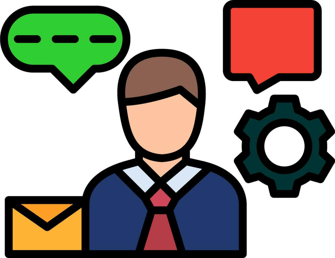 Client Support Vector Icon
