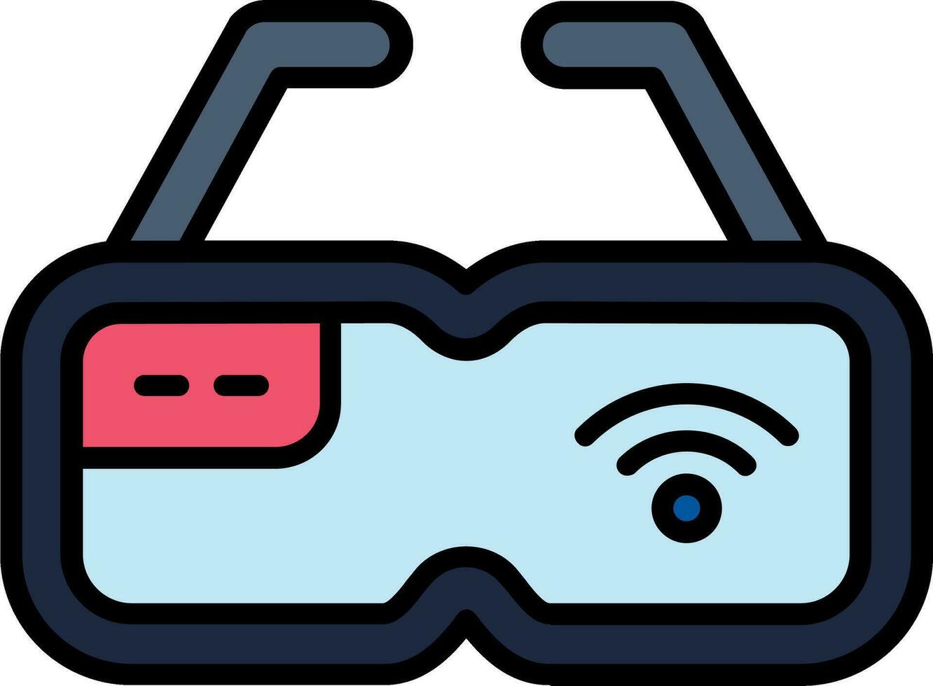 Smart Glasses Vector Icon