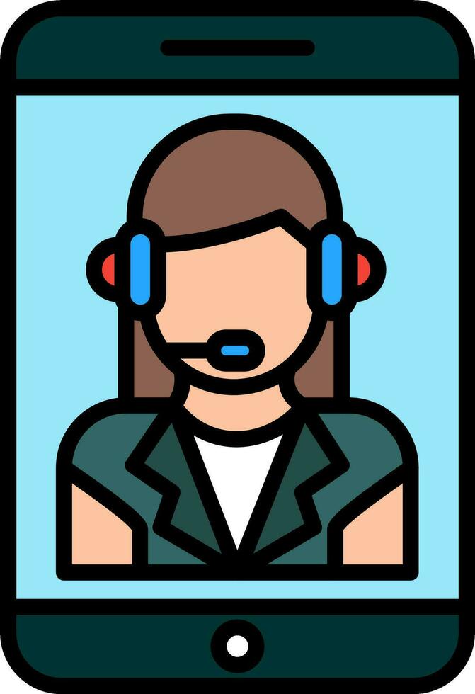 Customer Service Agent Vector Icon
