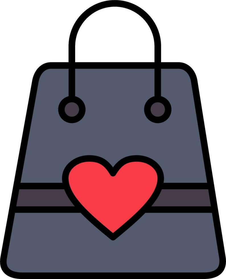 icono de vector de bolsa de regalo