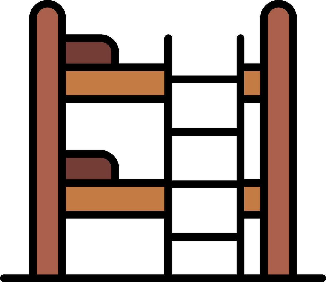 Bunk Bed Vector Icon