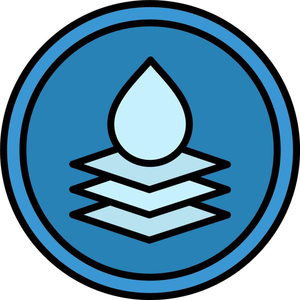 agua resistente vector icono
