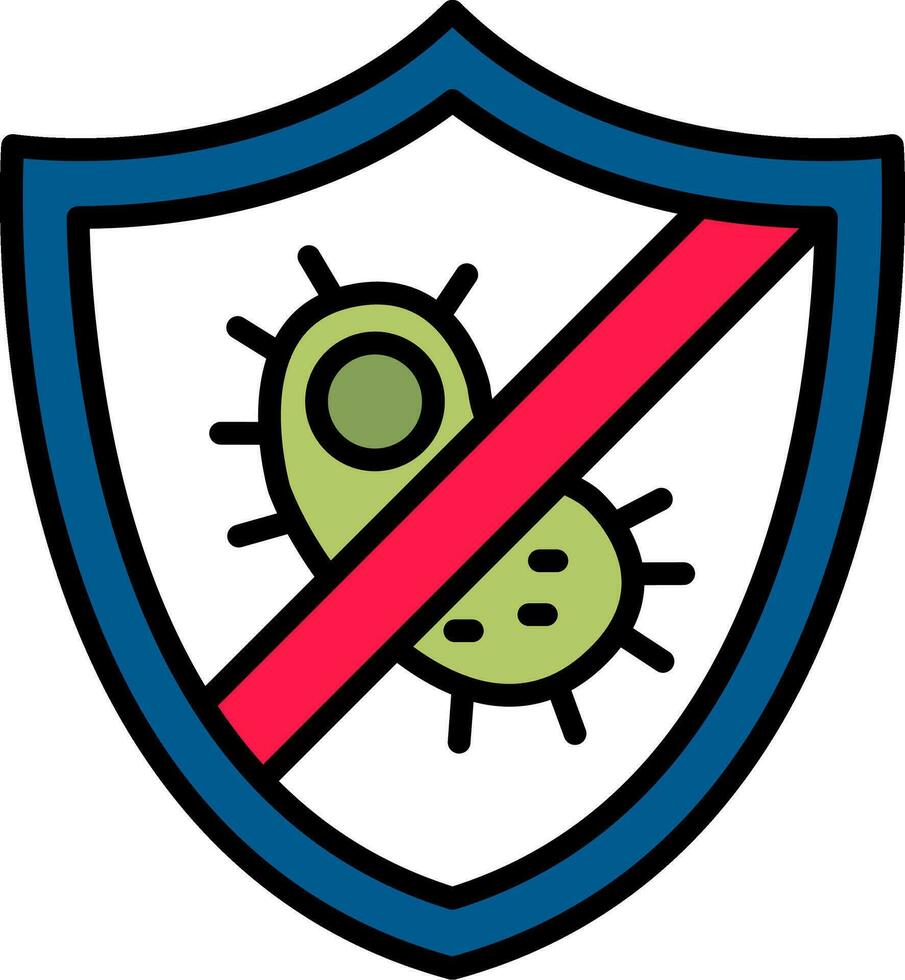 antibacteriano vector icono