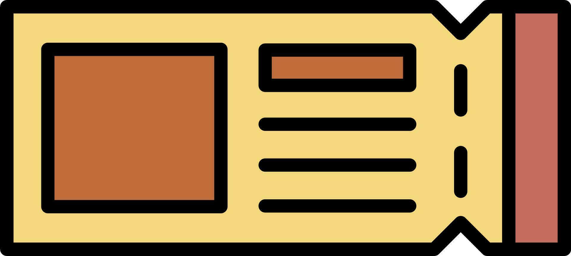 Ticket Vector Icon