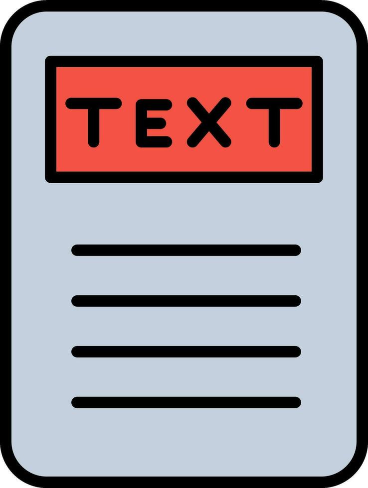 icono de vector de texto