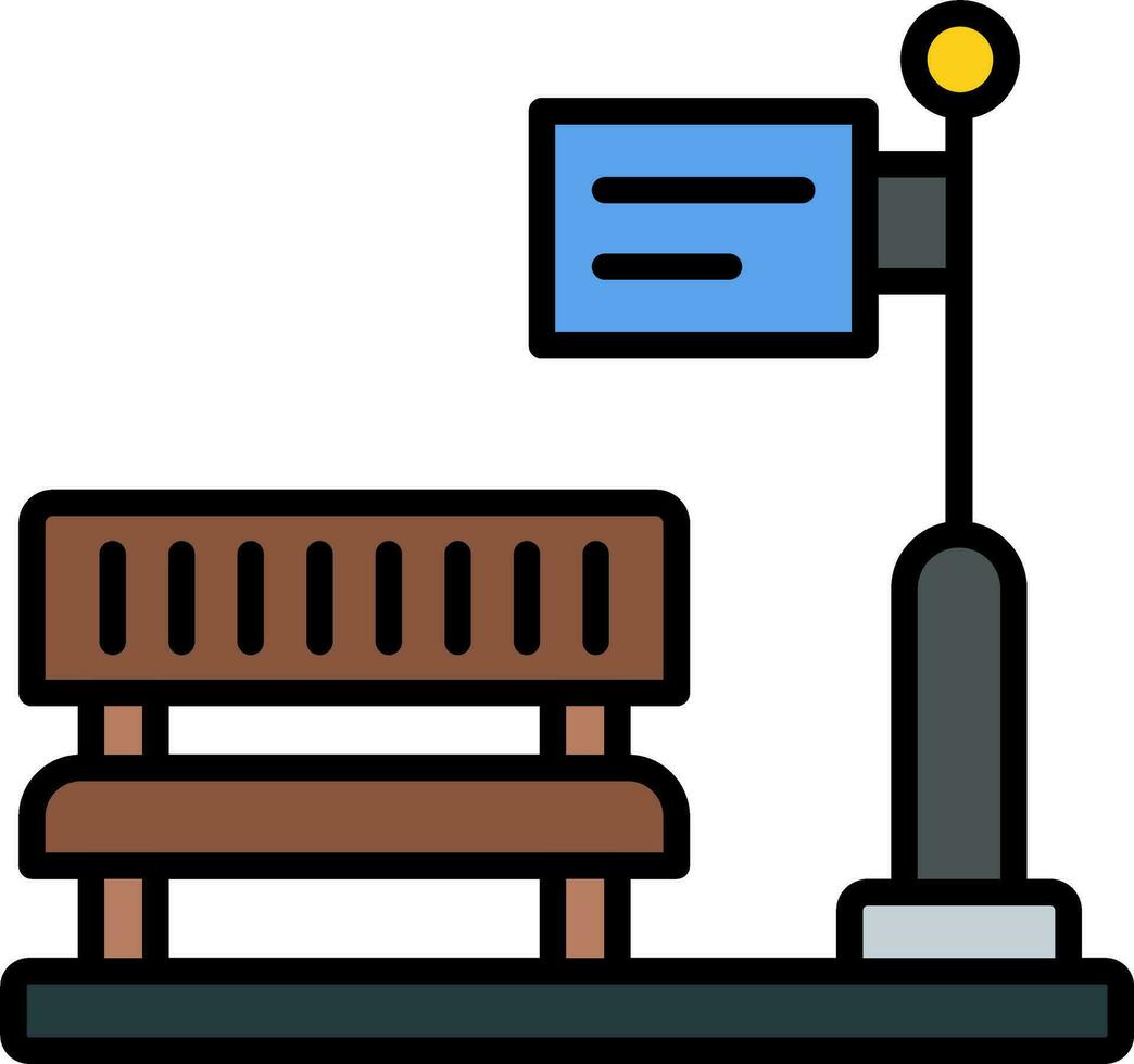 Train Stop Vector Icon