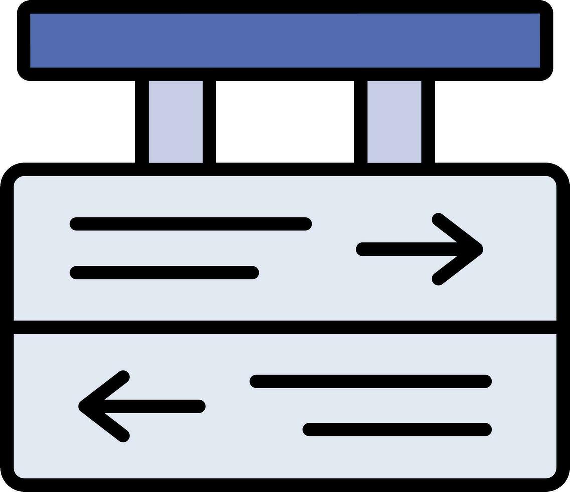 Directional Sign Vector Icon