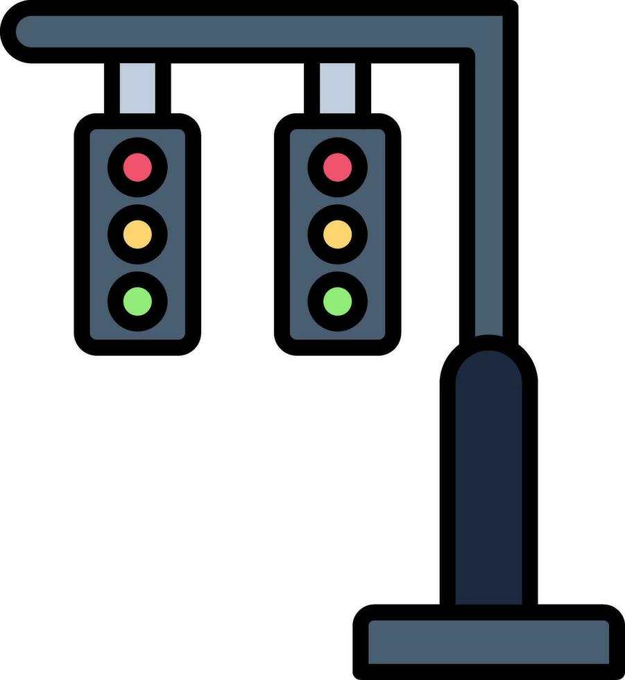 semáforo vector icono