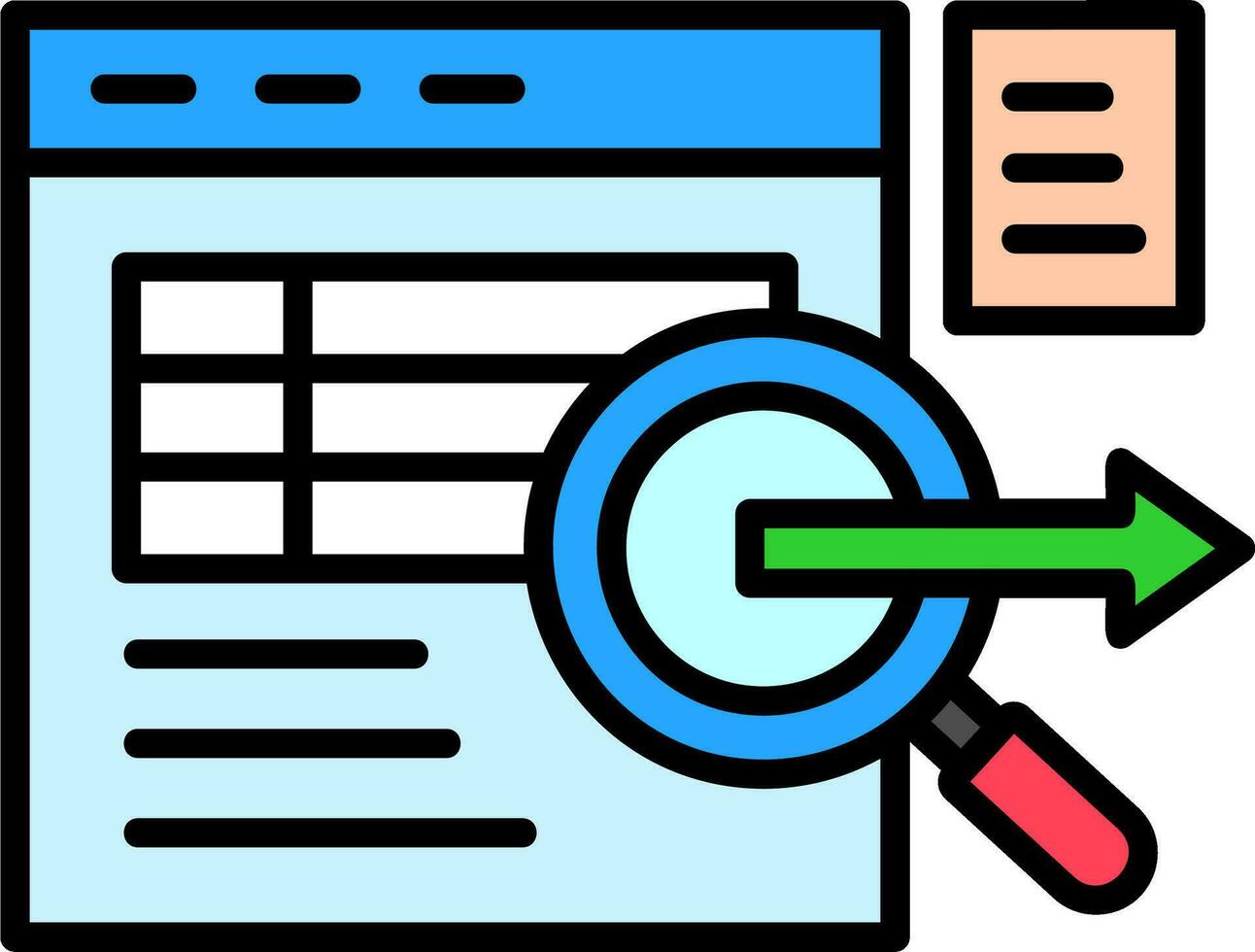 Data Query Vector Icon