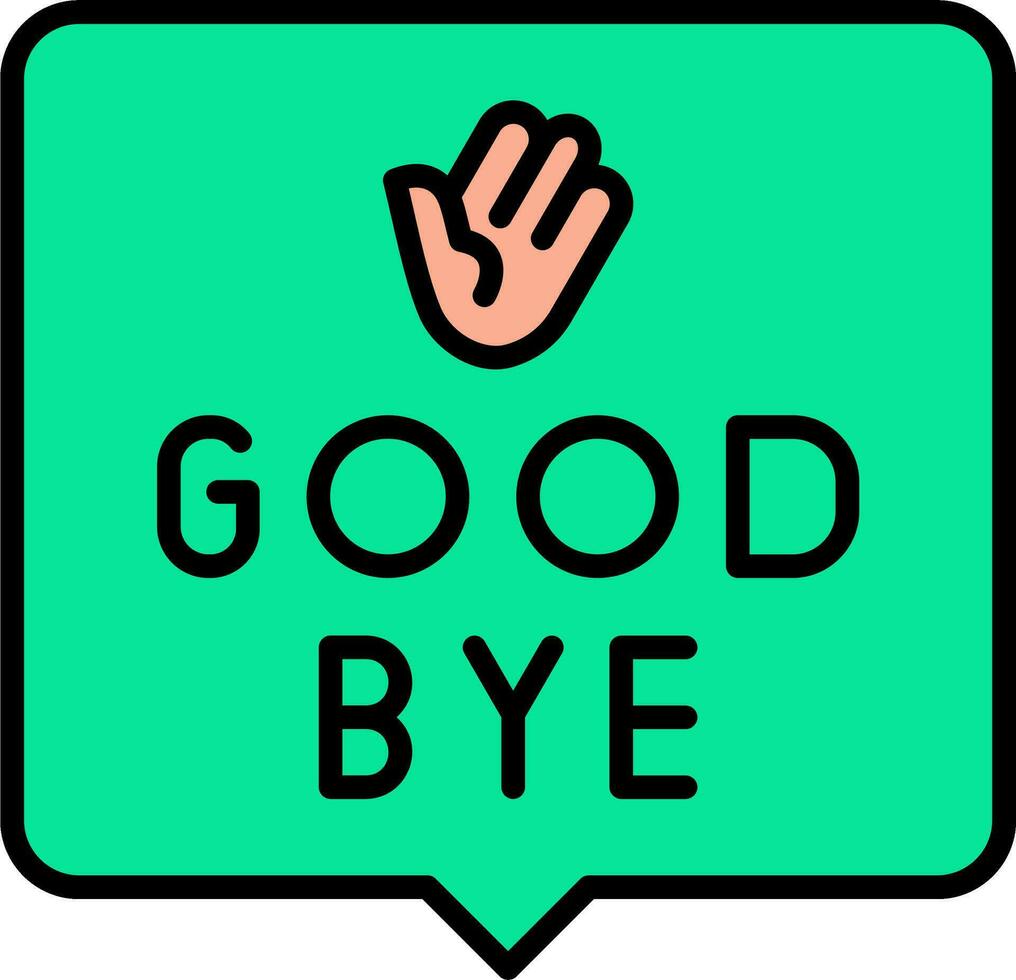 Good Bye Vector Icon