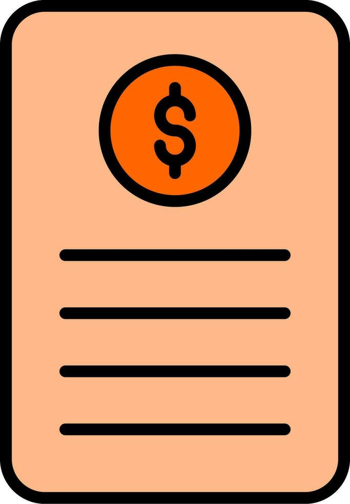 Bill Vector Icon