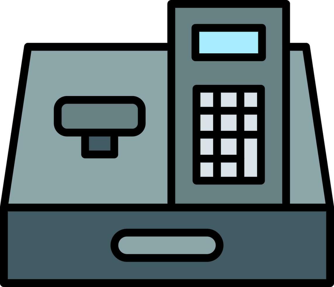 Cashier Machine Vector Icon