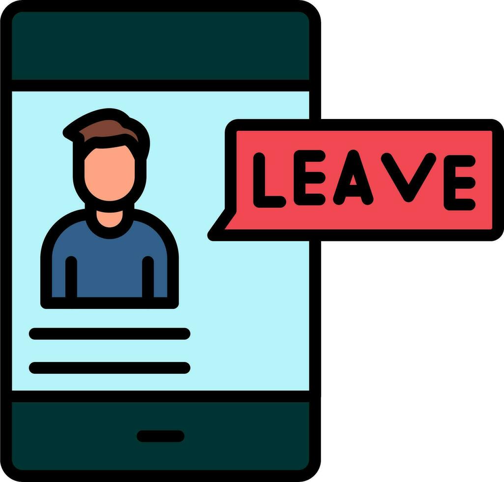 Leave Vector Icon