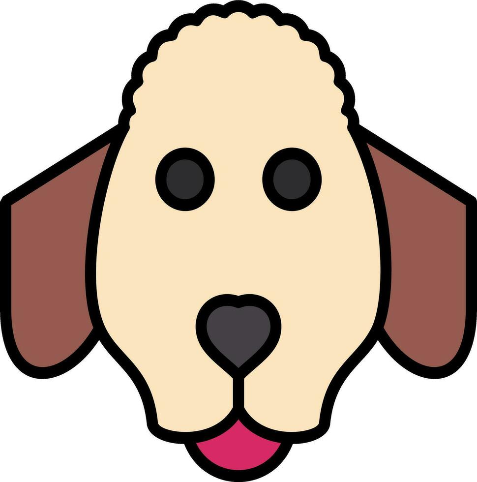 caniche vector icono