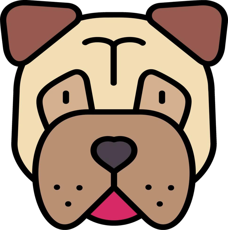 bullmastiff vector icono