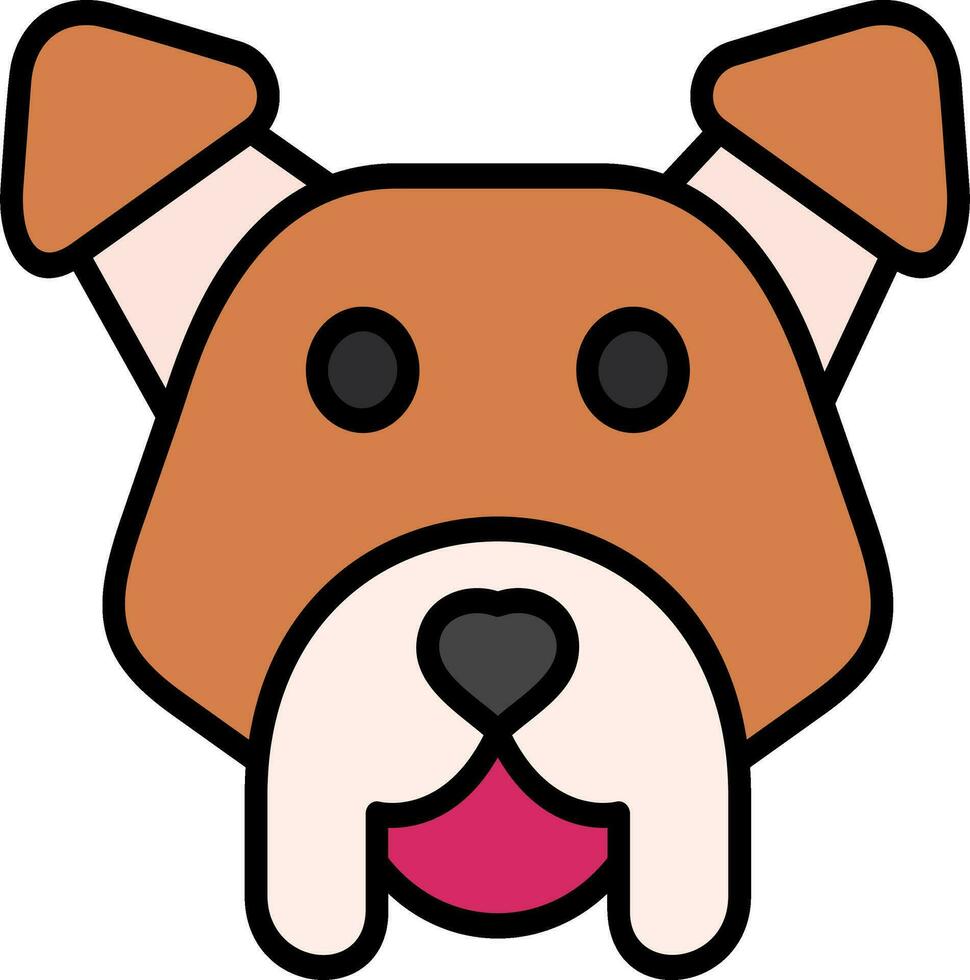 American Staffordshire Terr Vector Icon