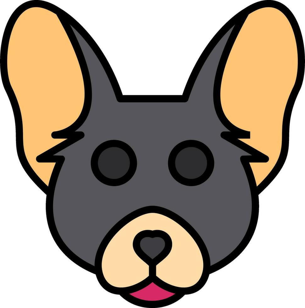 chihuahua vector icono