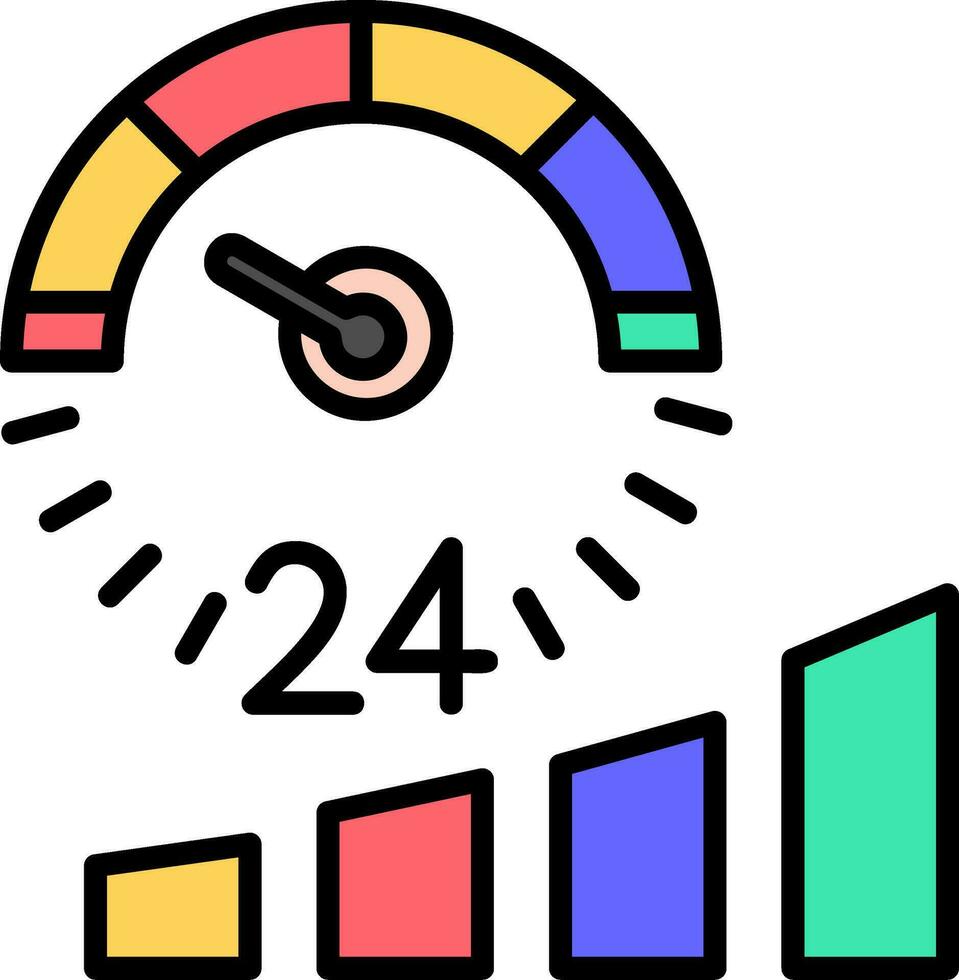 Speedometer Vector Icon