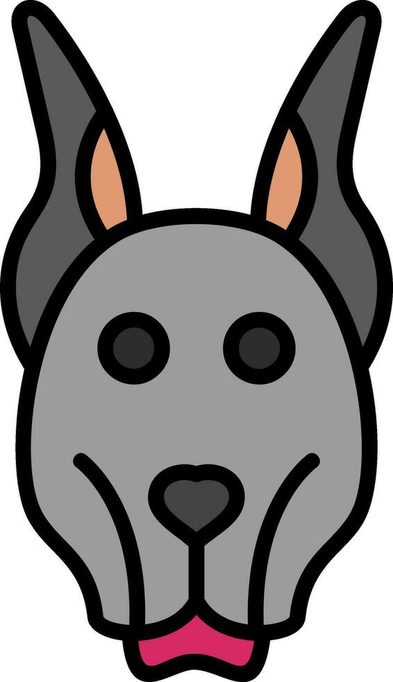 Doberman Vector Icon