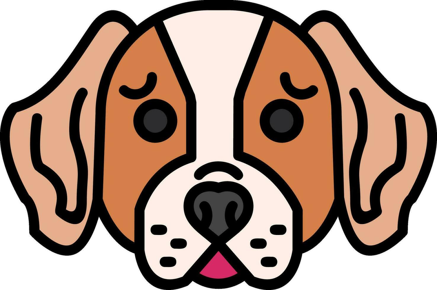 Basset Hound Vector Icon