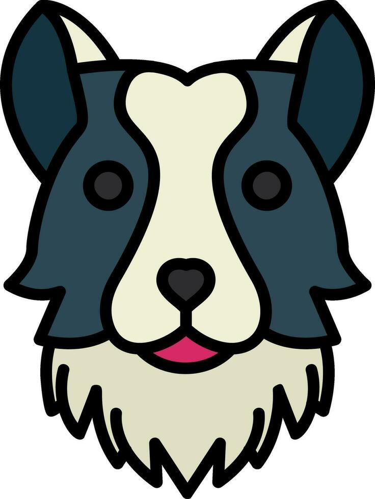 collie vector icono