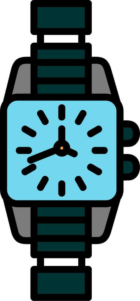 reloj, vector, icono vector