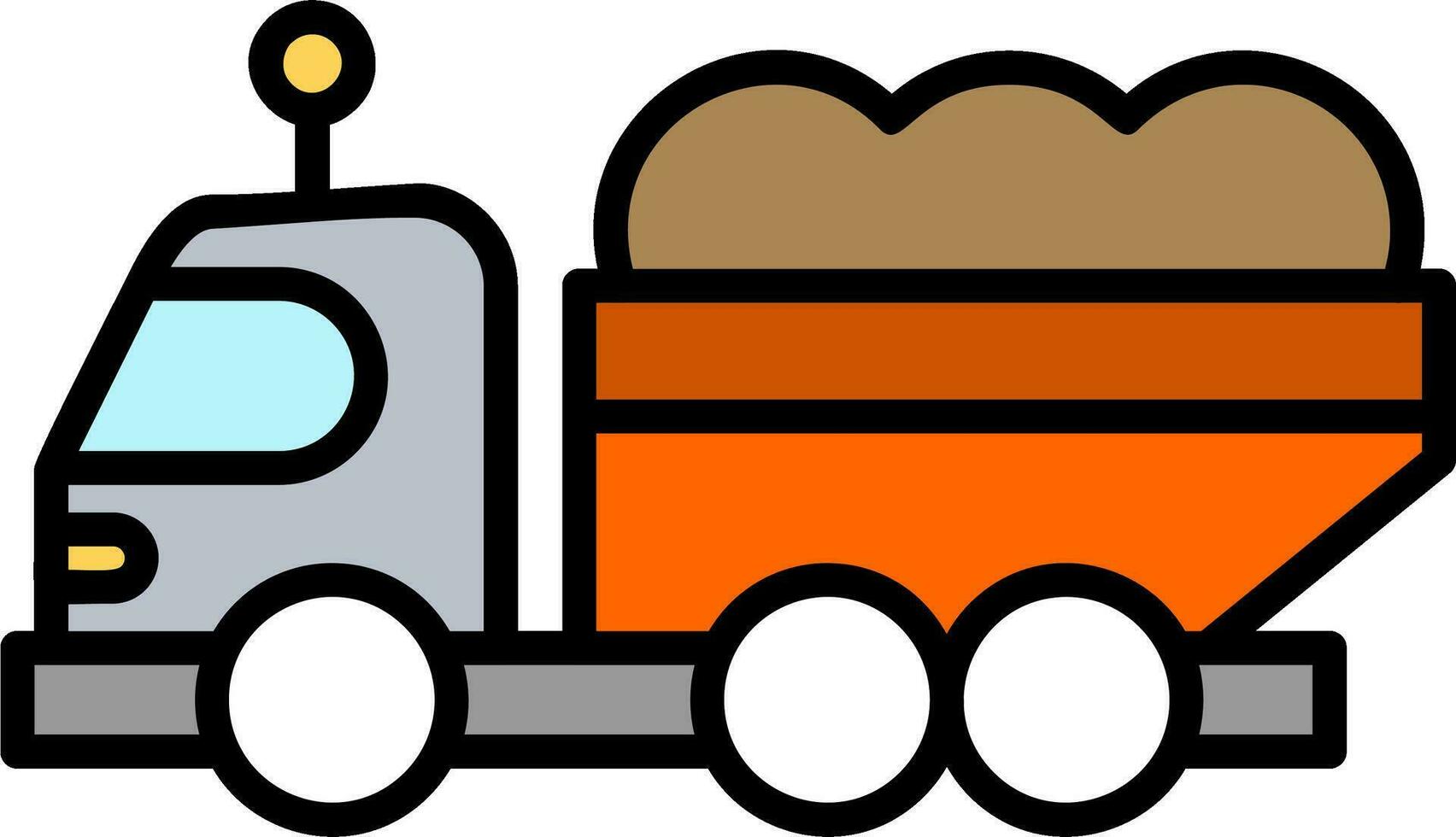 Dump Truck Vector Icon