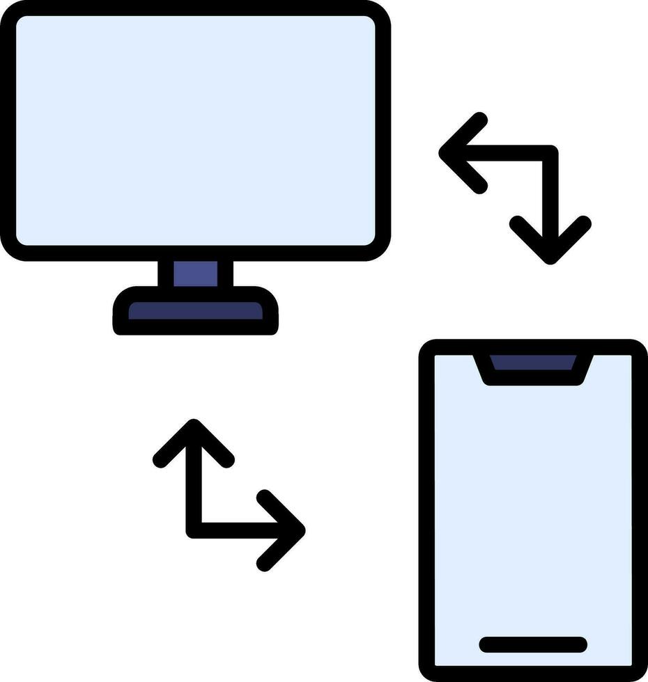 icono de vector de transferencia de archivos