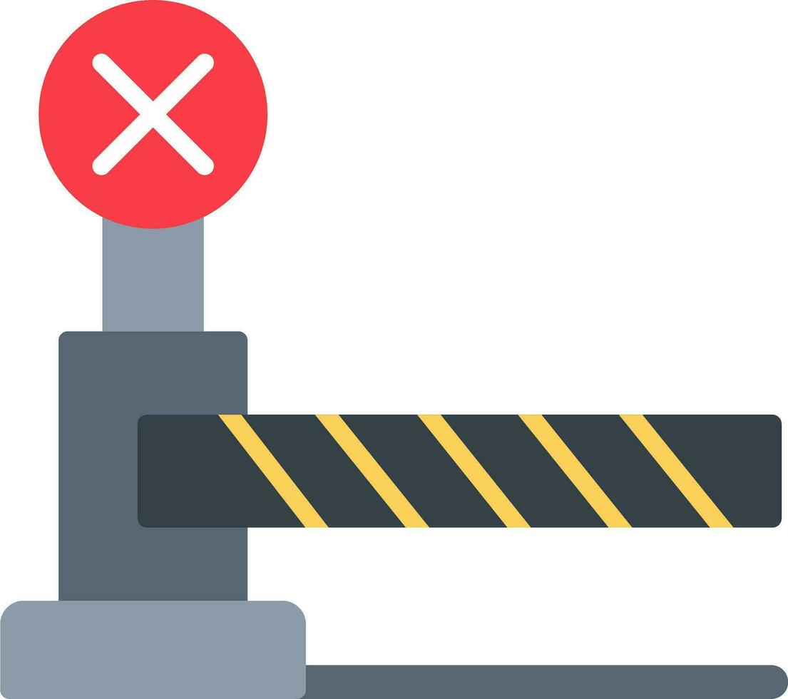 Level Crossing Vector Icon