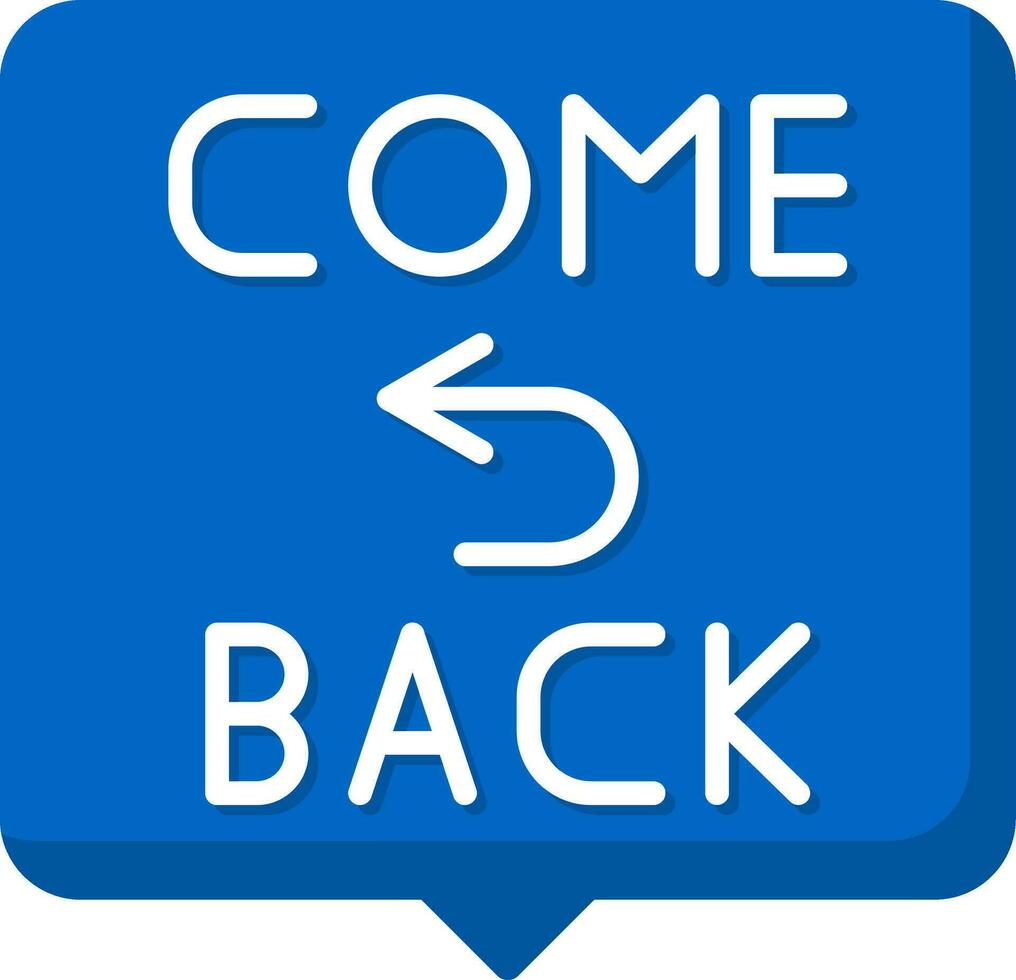 Come Back Vector Icon