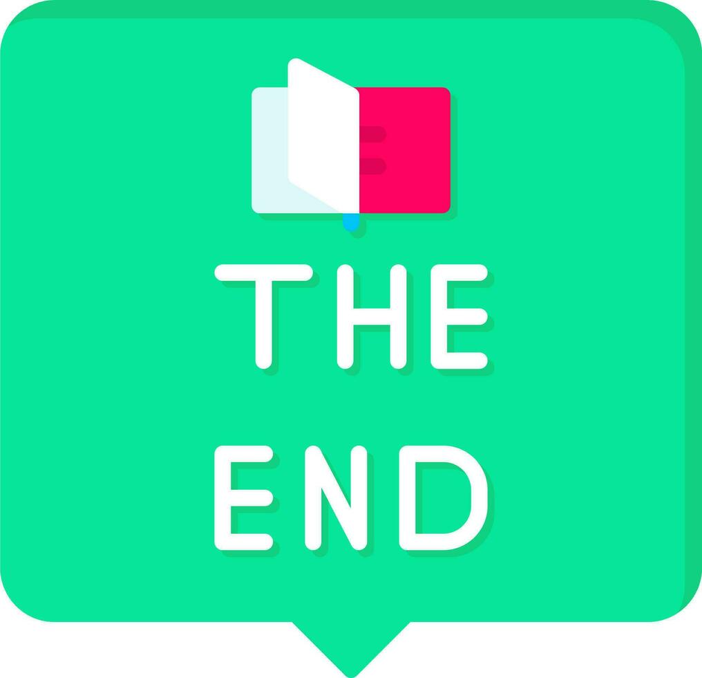 The End Vector Icon