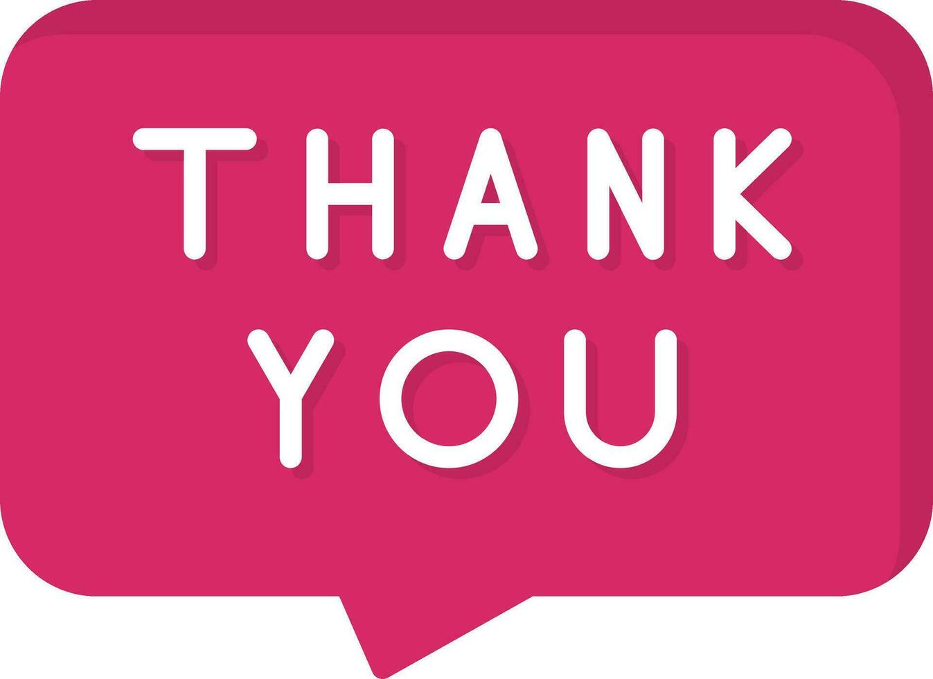 Thank You Vector Icon