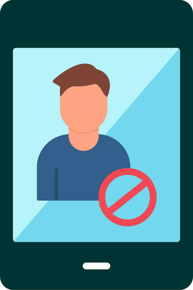 Blocked Vector Icon