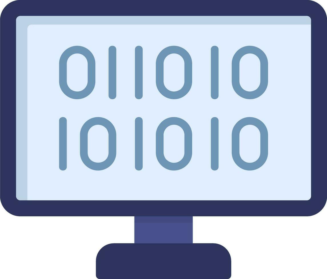 Binary Code Vector Icon