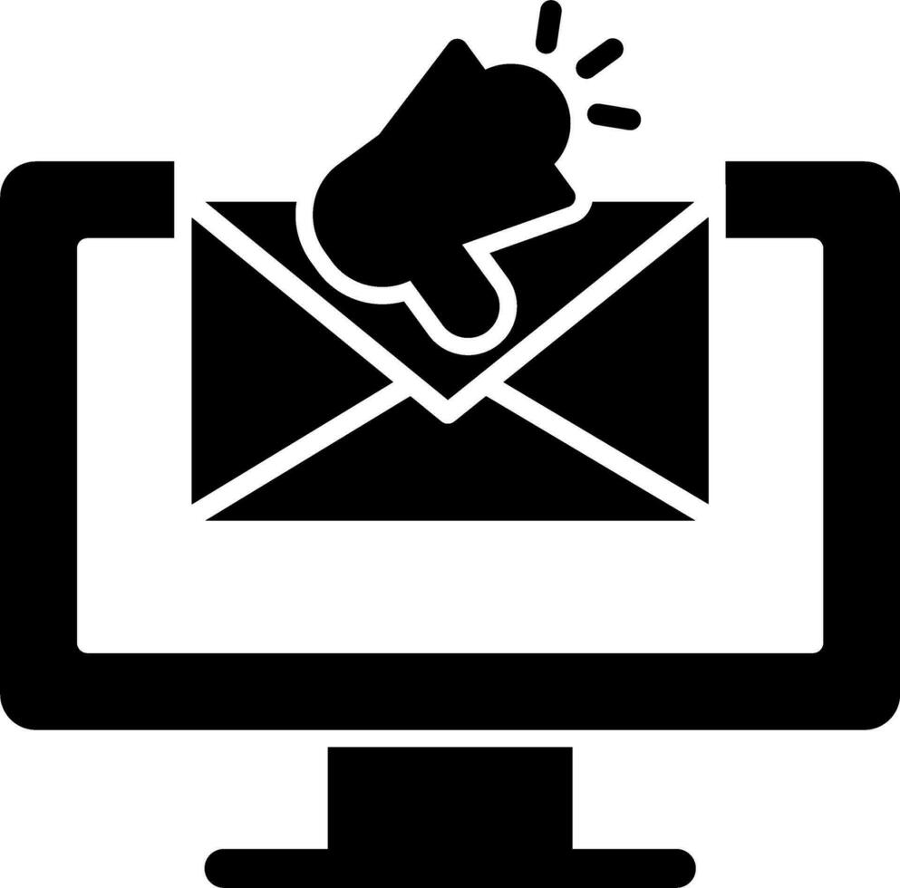 icono de vector de marketing por correo electrónico