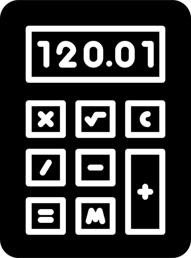 icono de vector de calculadora