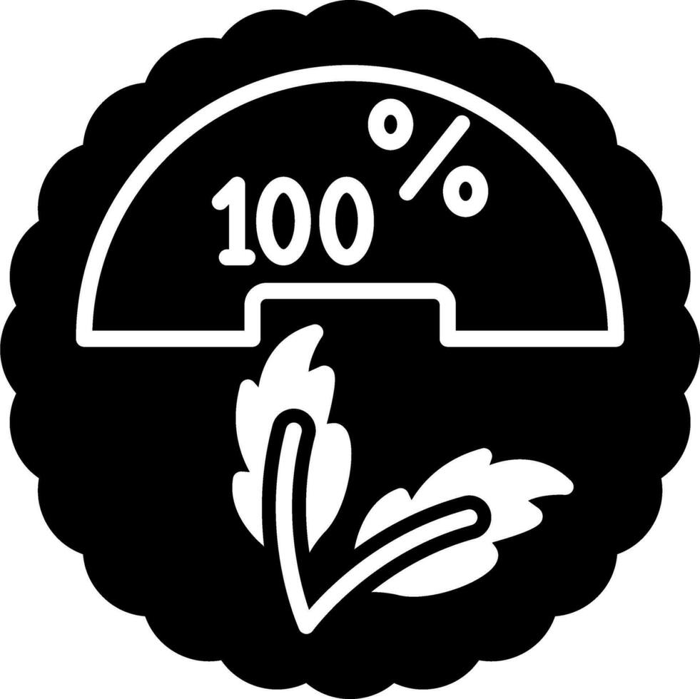 100 por ciento vector icono