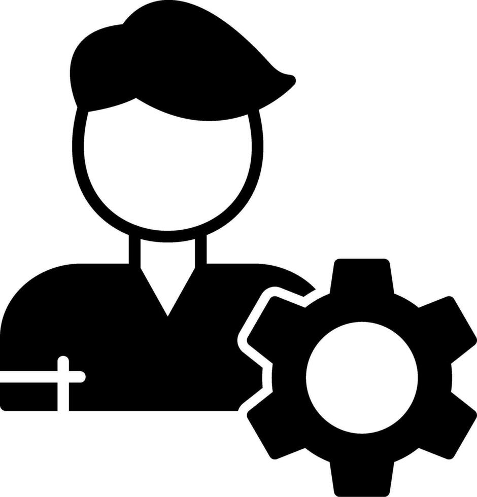 icono de vector de gerente de proyecto