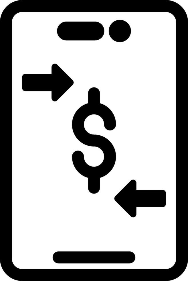 Online Money Transfer Vector Icon