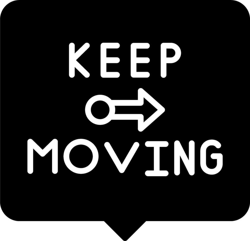 Keep Moving Vector Icon
