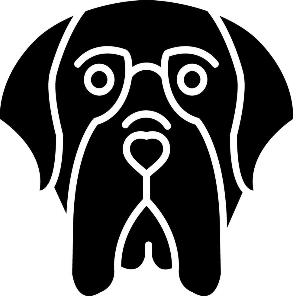 English Mastiff Vector Icon