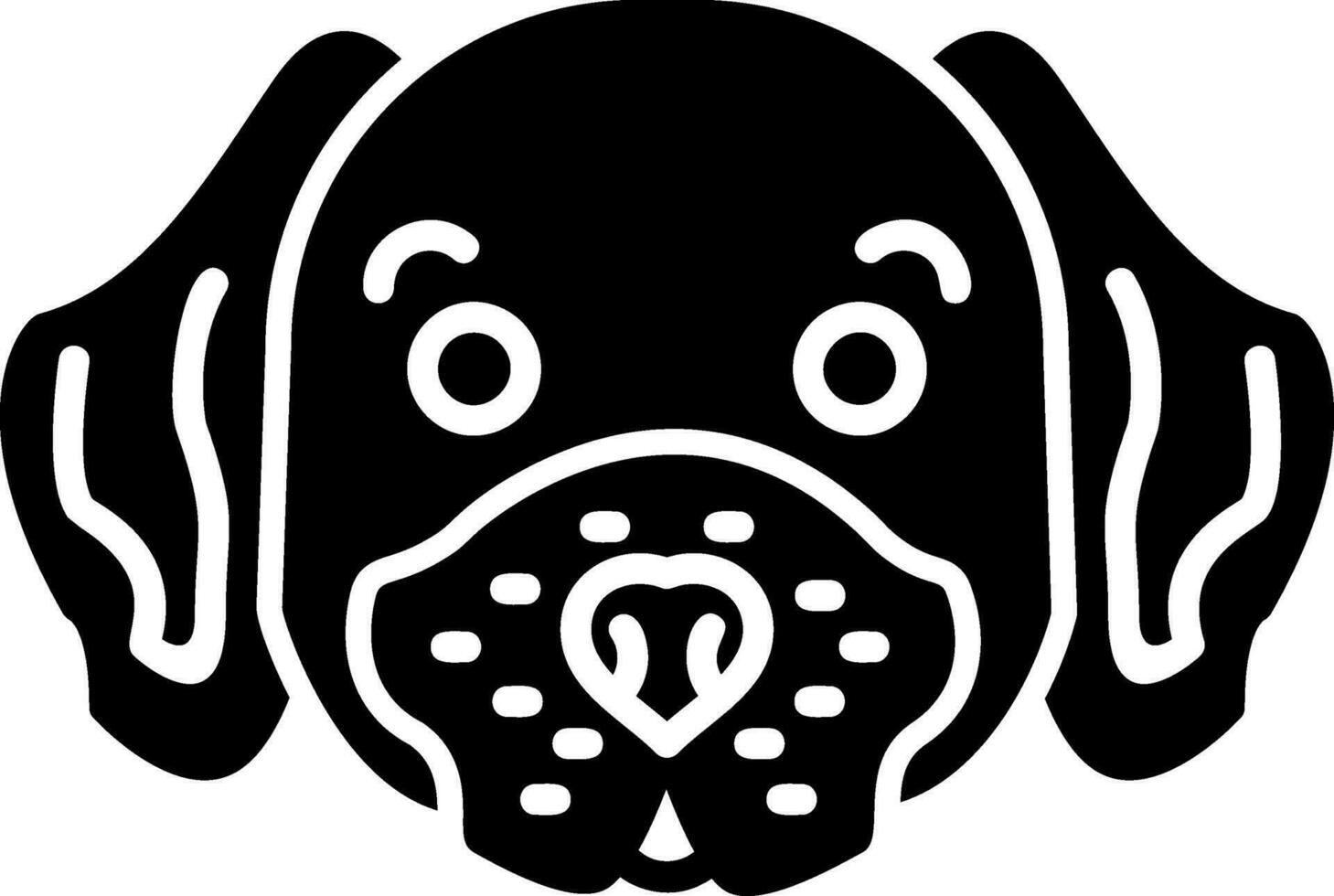 Rottweiler vector icono