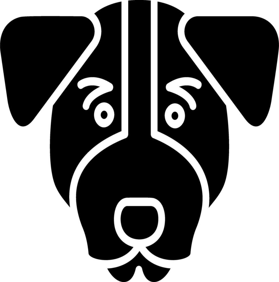 Jack Russell terrier vector icono