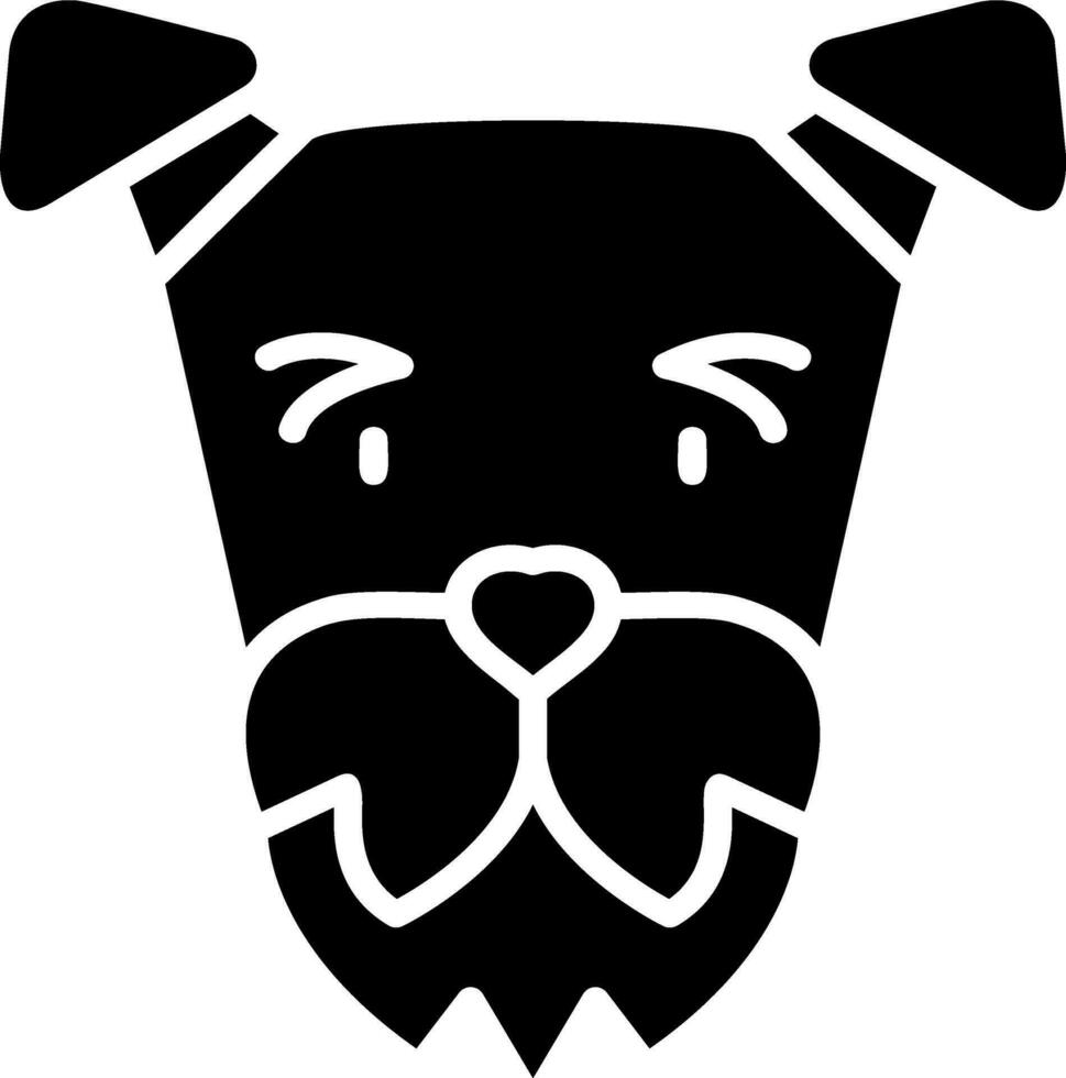 airedale terrier vector icono