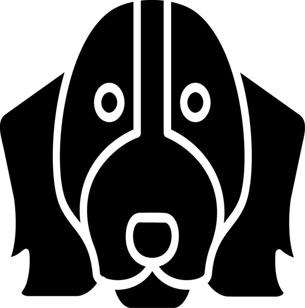 saltador spaniel vector icono